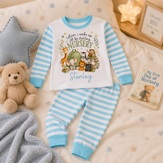 Personalised First Day of Nursery & School Pyjamas