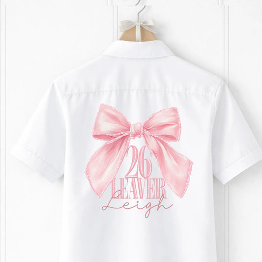 2026 Leavers personalised iron on shirt decal