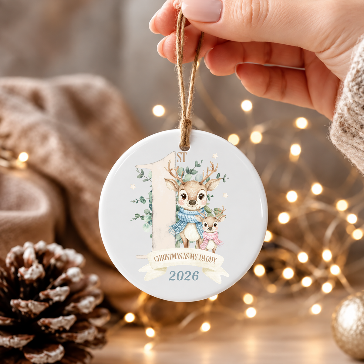 Personalised Christmas Ceramic Bauble 🎄✨