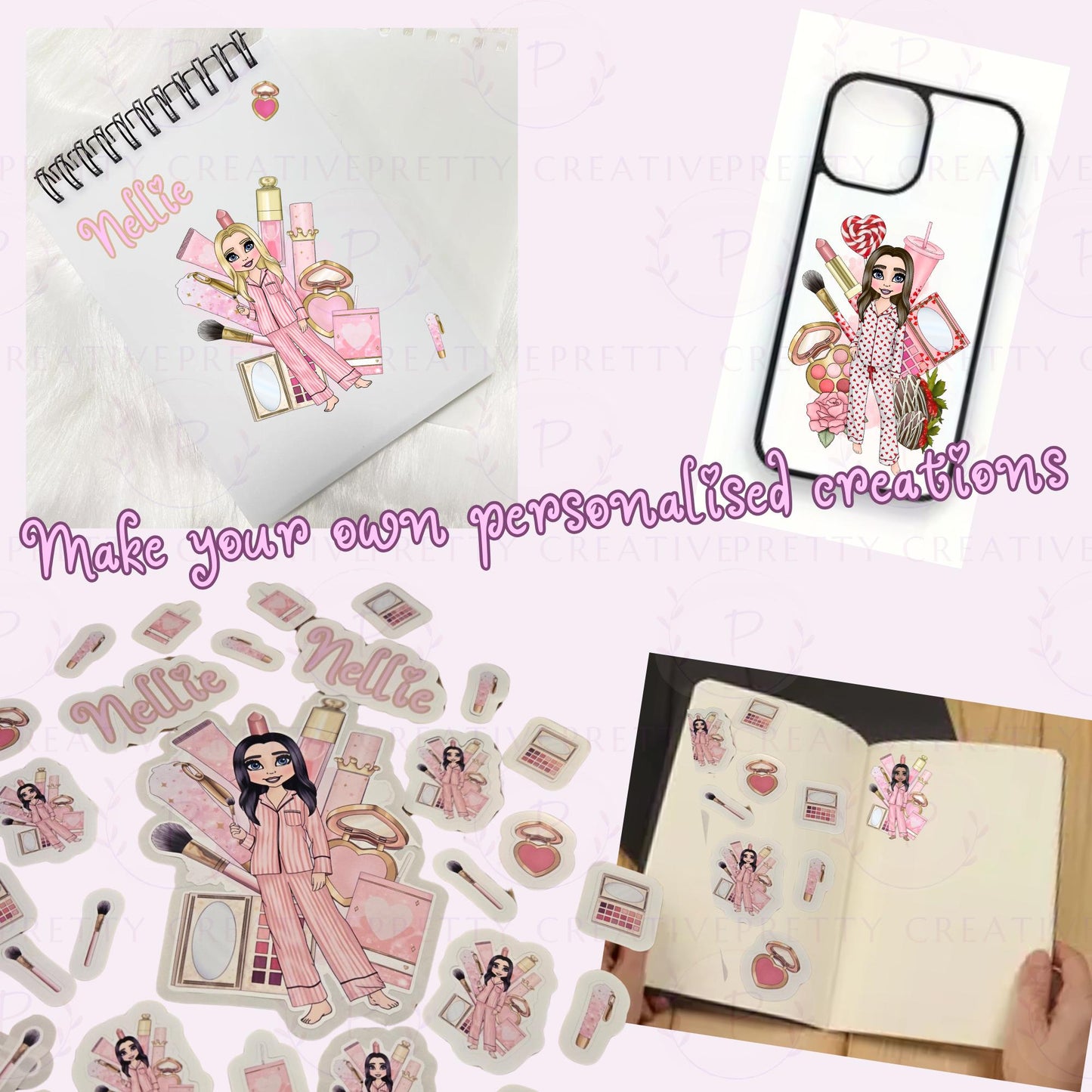 Makeup Girl Stickers