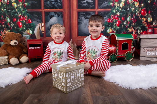 Personalised kids Christmas Pyjamas, Christmas Eve Pj's, Childrens Christmas, Christmas Present, Christmas gift.