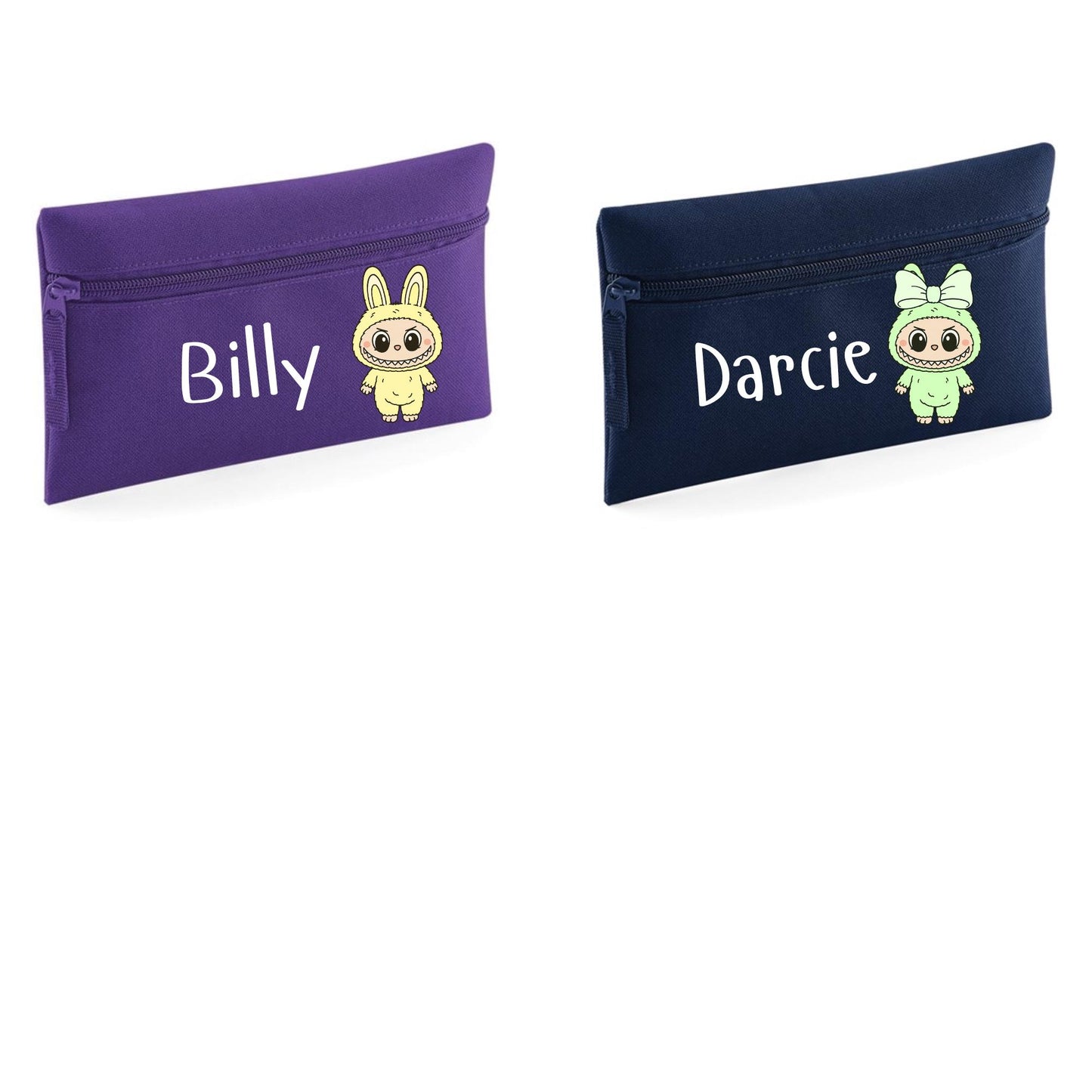Personalized Monster Pencil Case Set: Back to School Stationery Gift