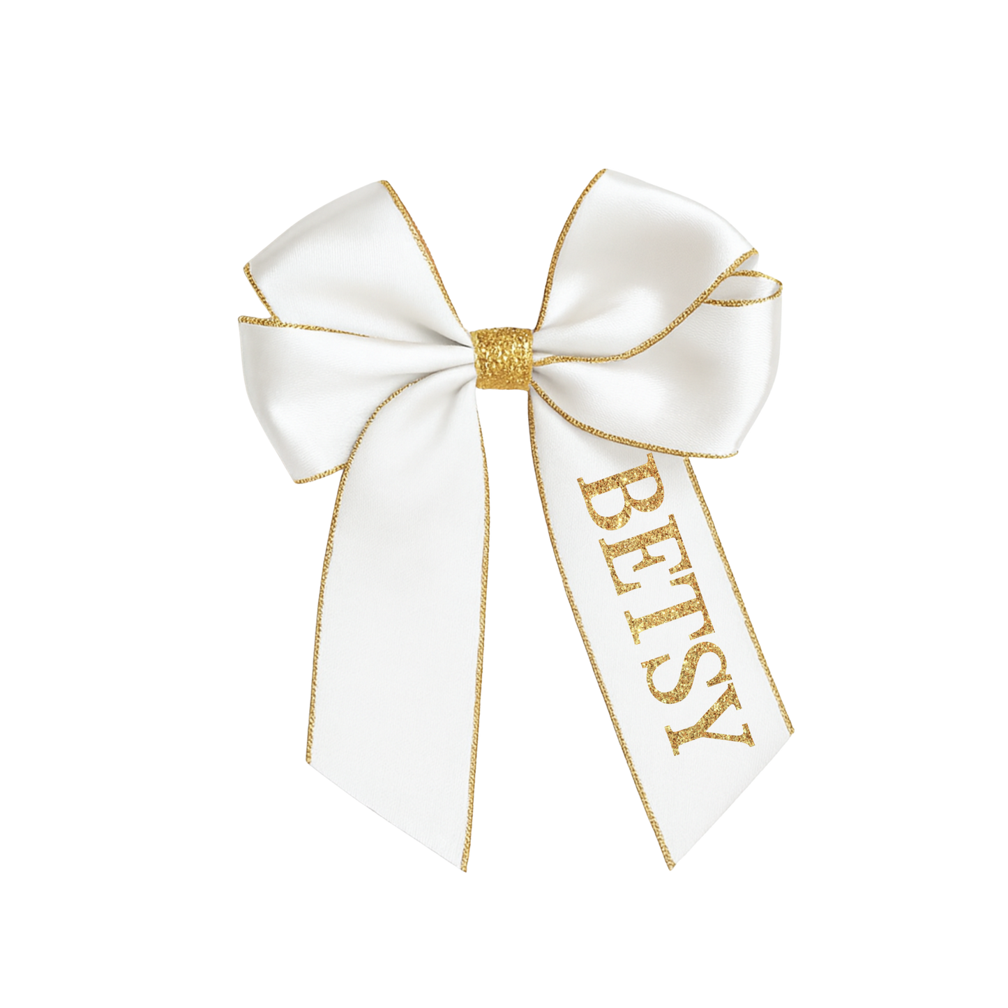 Glitter edge, personalised Christmas Hair bow, Red, Navy, Deep red, White