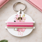 Personalised Glitter Bobble Keyring – Custom Sports & Hobby Designs