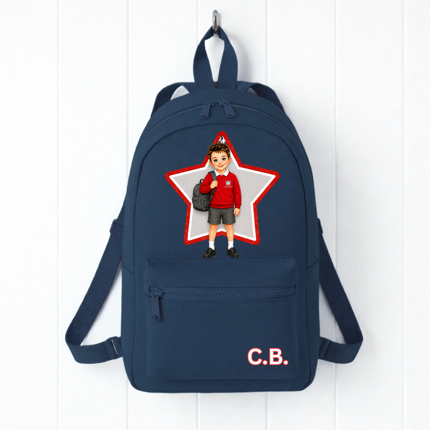 Just Like Me Personalised School Set | Custom Backpack, Book Bag, PE Bag & Pencil Case from Your Child's Photo