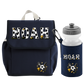 Personalised Football Backpack & Lunch Bag Set | Custom Kids School Bag with Name