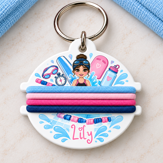 Personalised Bobble Keyring – Custom Sports & Hobby Designs