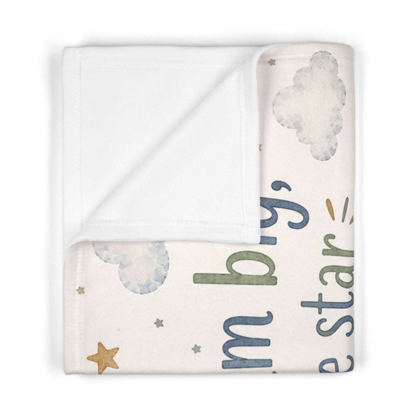 Dream Big Little Star Baby Blanket – Cute Dinosaur Nursery Fleece Throw