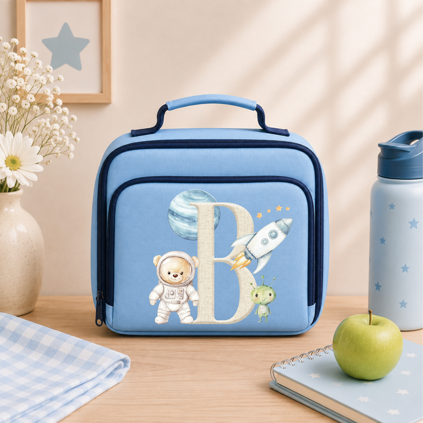 Personalised Space & Rocket Lunch Bag 🚀🌙