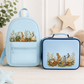 Personalised Woodland Bunny & Duck Backpack and Lunch Bag | Custom Nursery & School Set