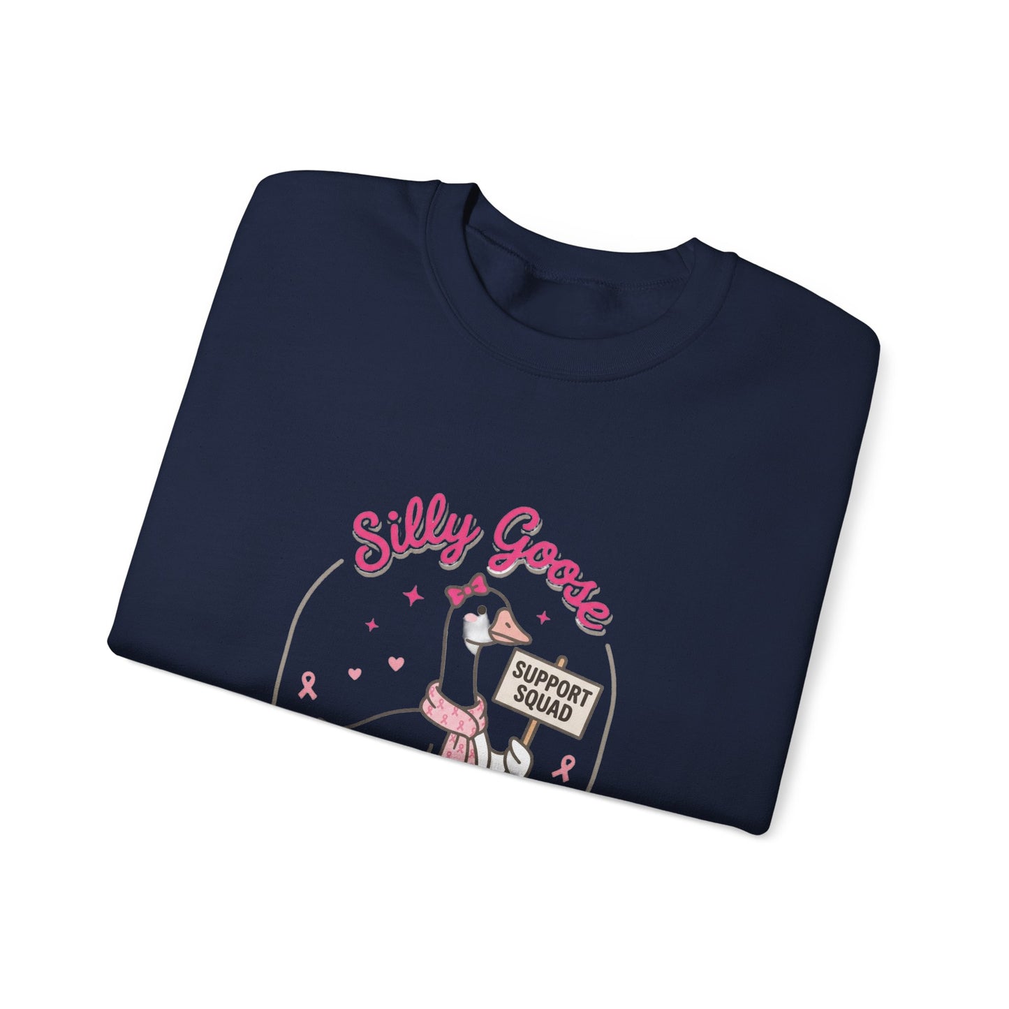 Silly Goose Support Squad Sweatshirt | Cute Goose Graphic Crewneck