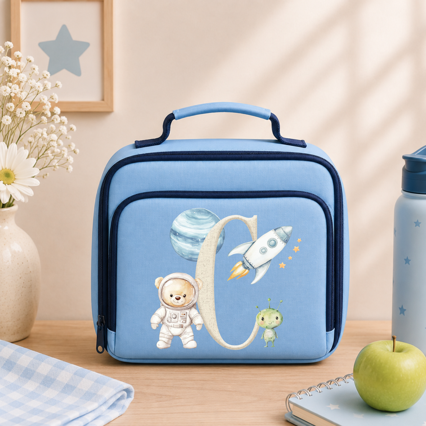 Personalised Space & Rocket Lunch Bag 🚀🌙