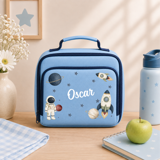 Personalised Space & Rocket Lunch Bag 🚀🌙