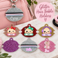 Personalised Glitter Bobble Keyring – Custom Sports & Hobby Designs
