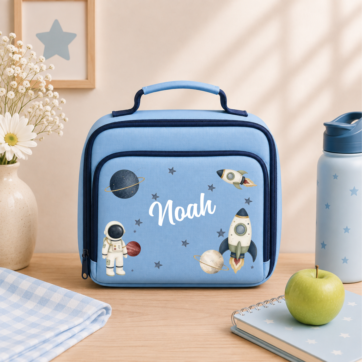 Personalised Space & Rocket Lunch Bag 🚀🌙