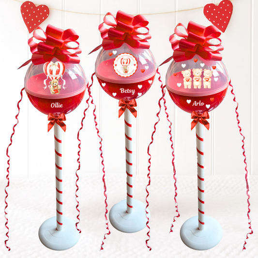 Giant Fillable Easter Lollipops 205mm Diameter Perfect for Valentines Gift Sweets Lolly Personalised valentines, chocolate Decor Ornaments Decoration