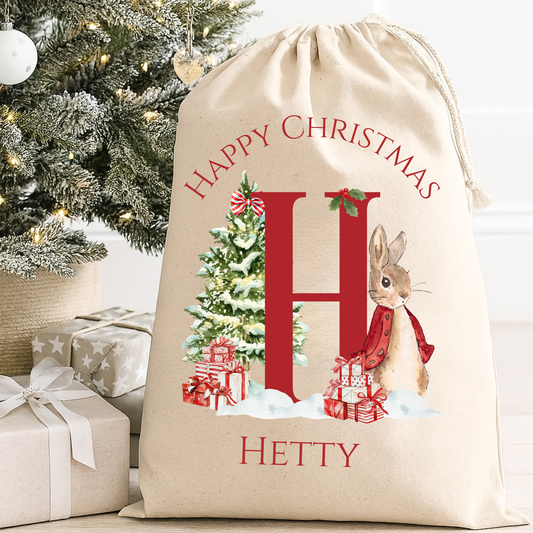 Personalised Christmas sacks, magical Christmas, children's present sacks