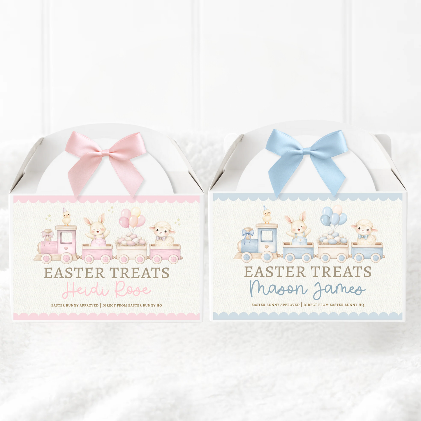 Personalised My Very First Easter, gift set, blue, pink, baby grow, bib, babies first Easter