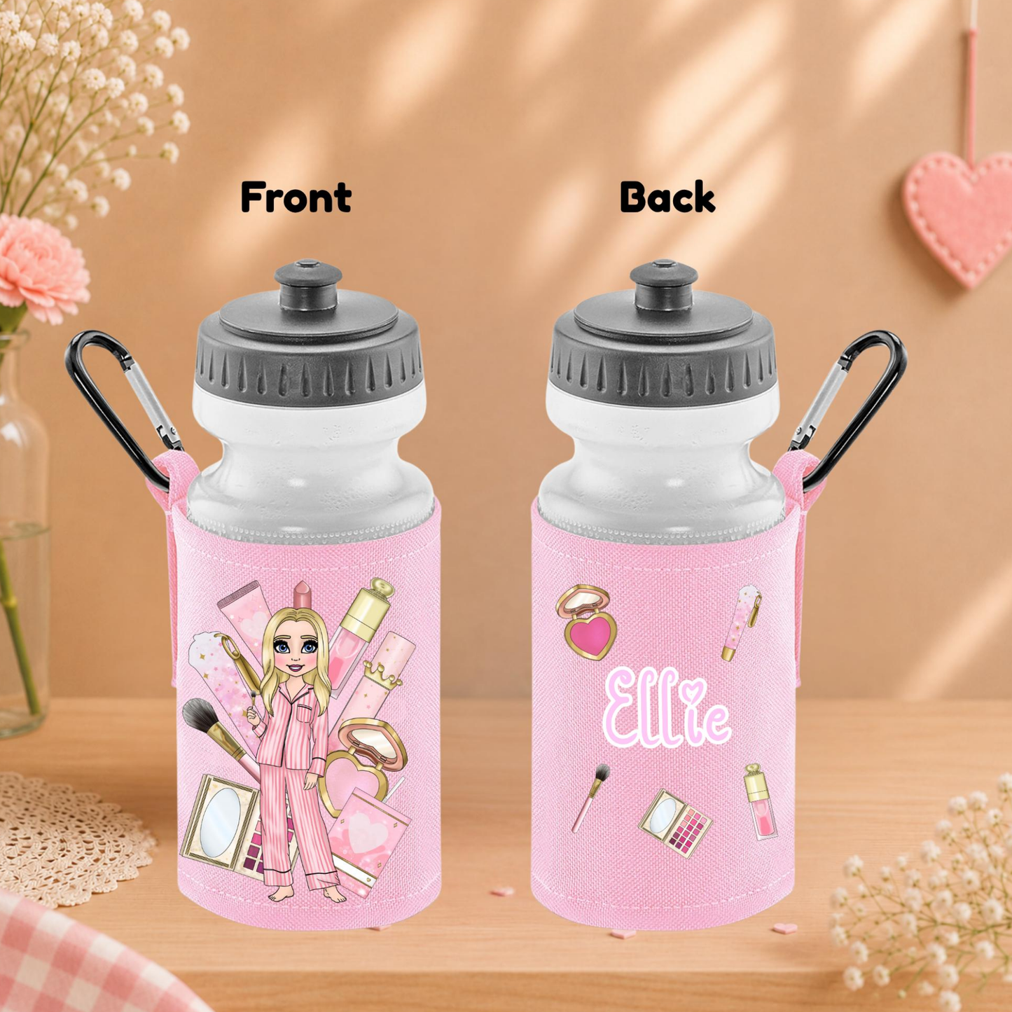 Personalised ' Water Bottle & Holder Set