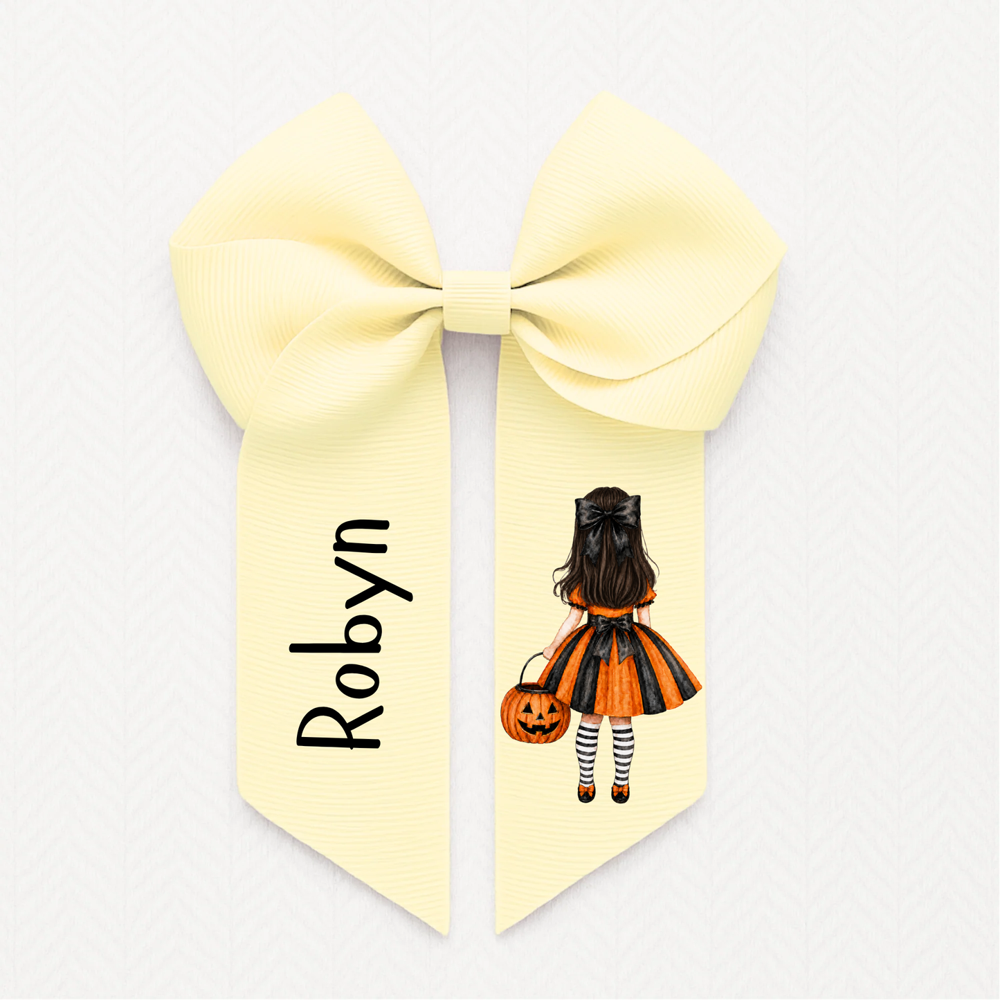 Halloween Personalised Hair Bow