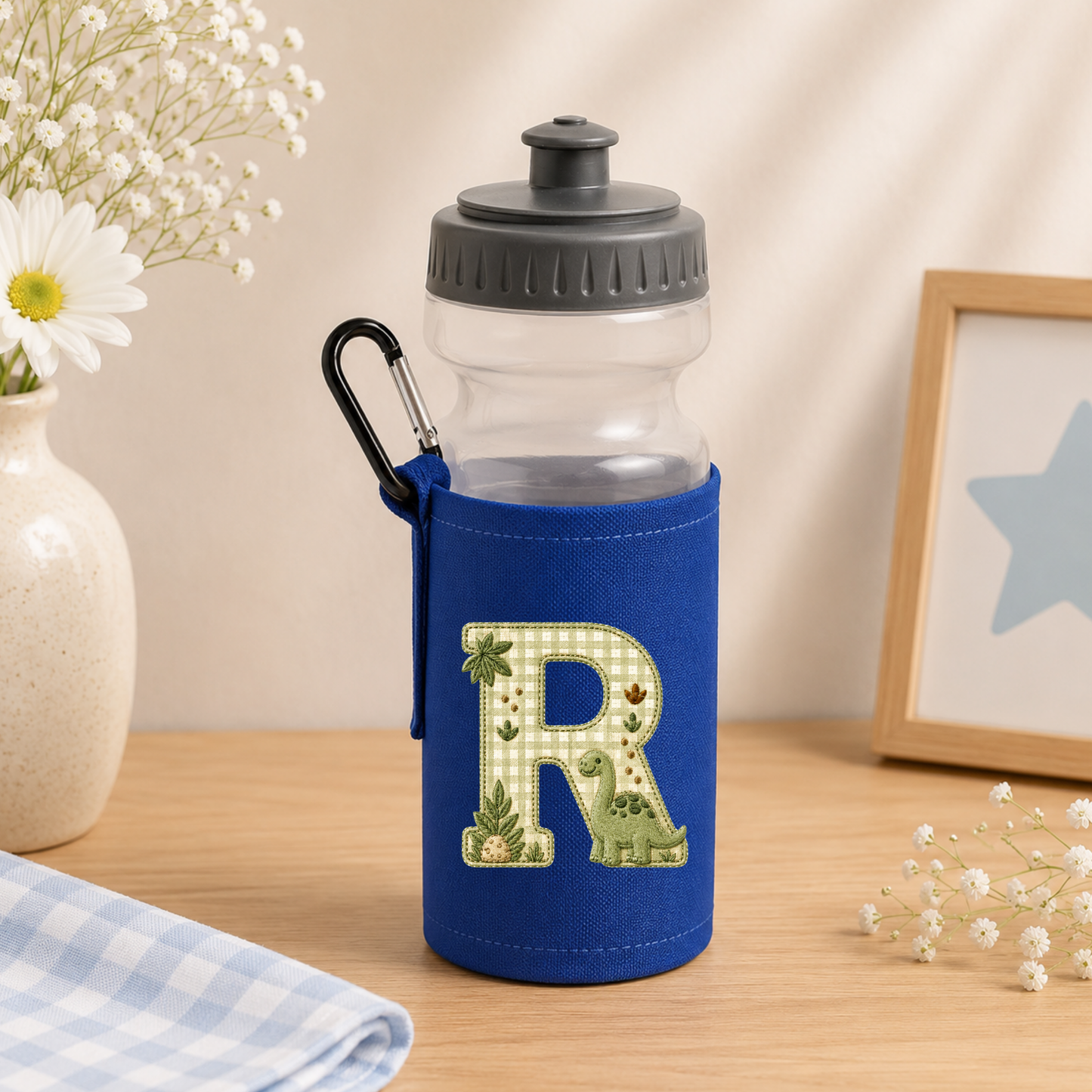 Personalised Kids Water Bottle & Bottle Holder
