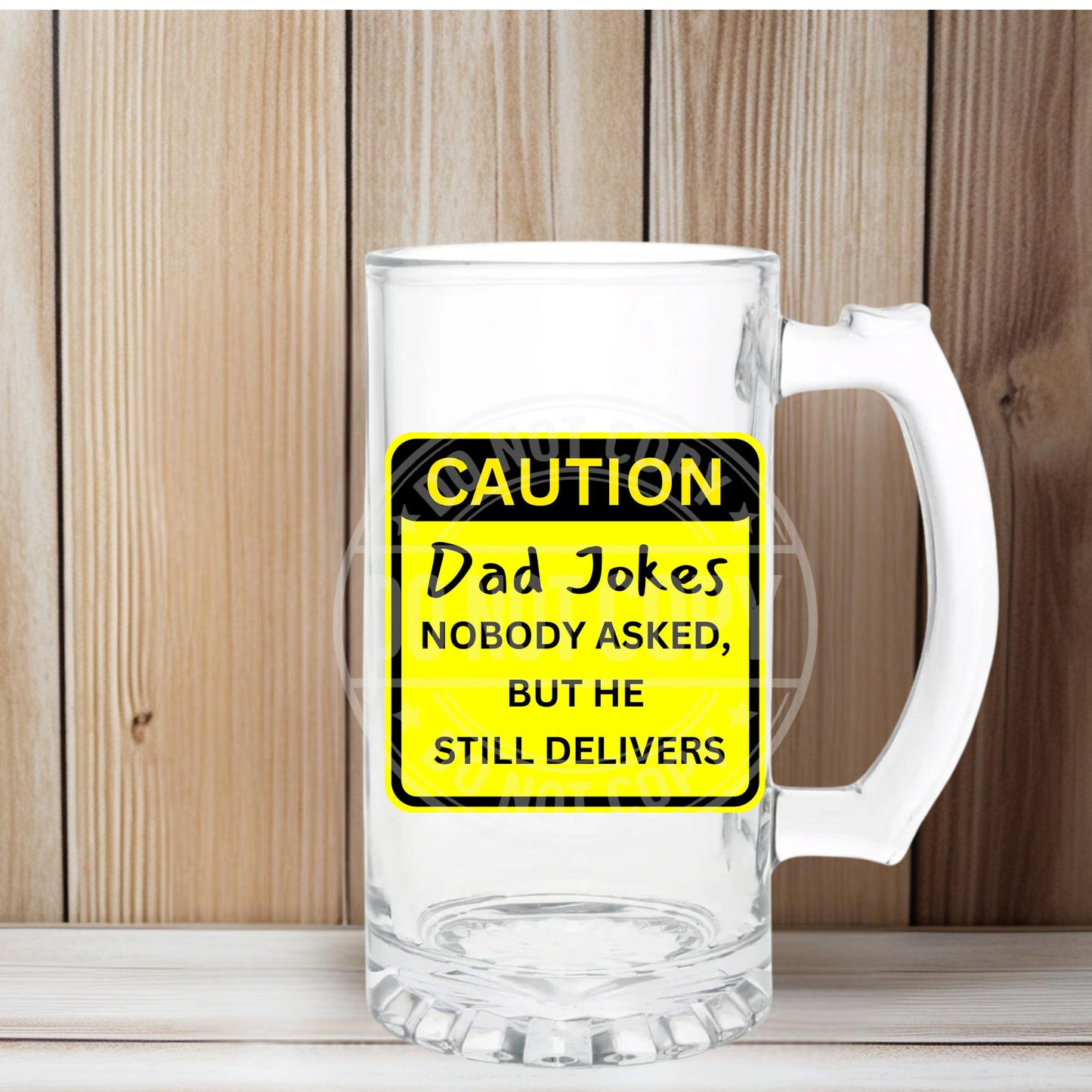 Dad Jokes Beer Glass, Fathers day, Dads birthday gift