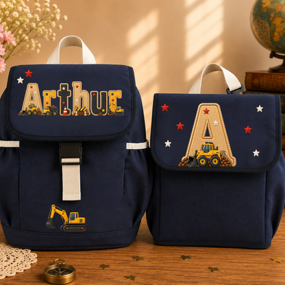 Personalised backpack and lunch bag set