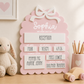 Personalised First Day of School Milestone Board 🎀⭐