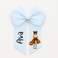 Halloween Personalised Hair Bow