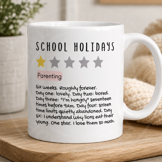 School Holidays 1* Review mug