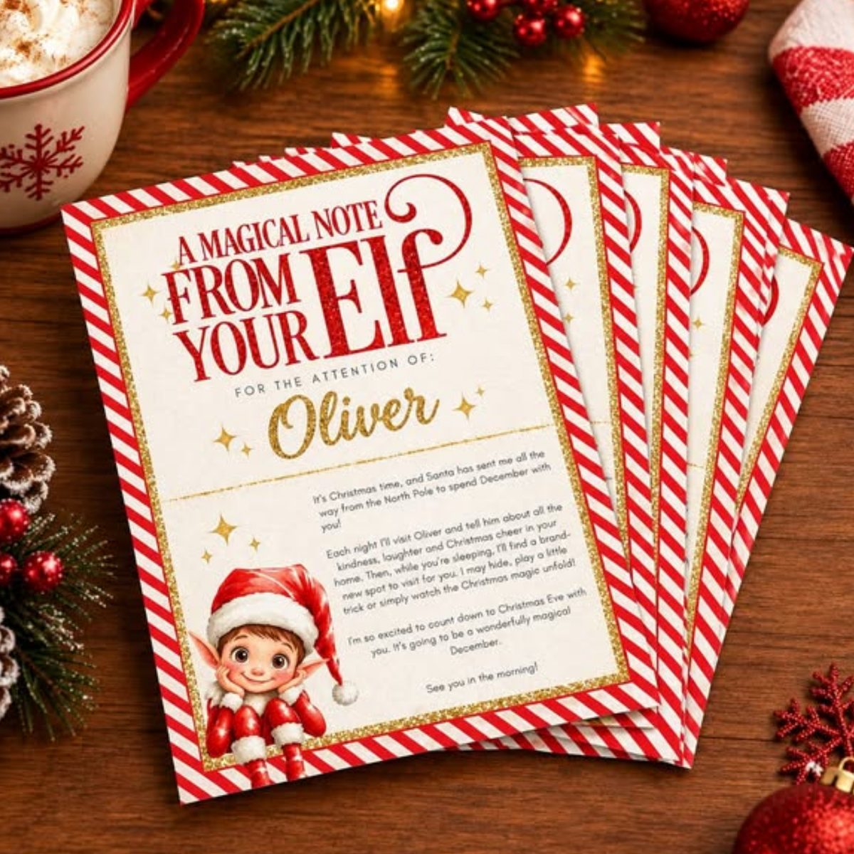 Personalised Elf Arrival Set – Elf Delivery Box & Elf Welcome Box