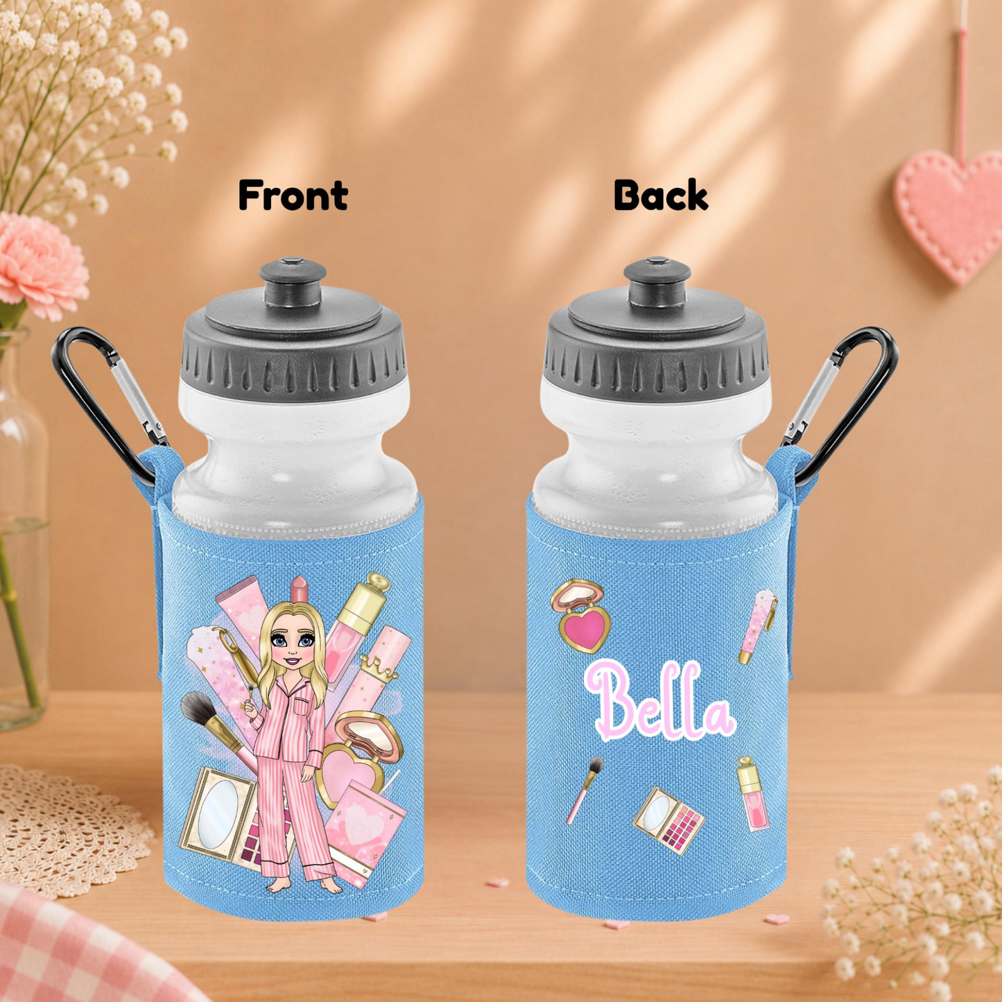 Personalised ' Water Bottle & Holder Set