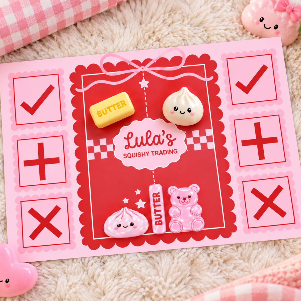Personalised Squishy Trading Board A3 | Custom Name Squishy Trading Board