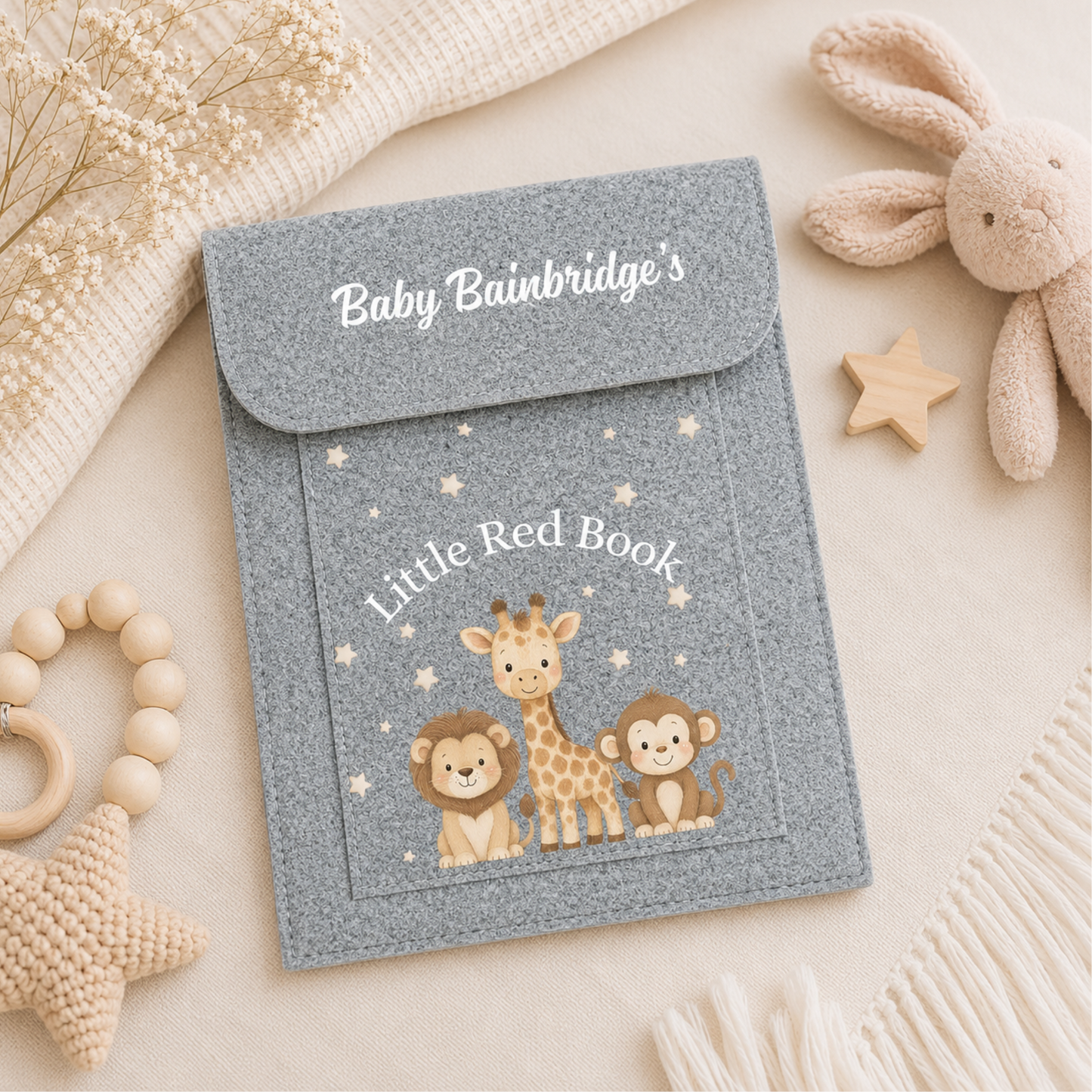 Personalised Baby's Little Red Book Folder