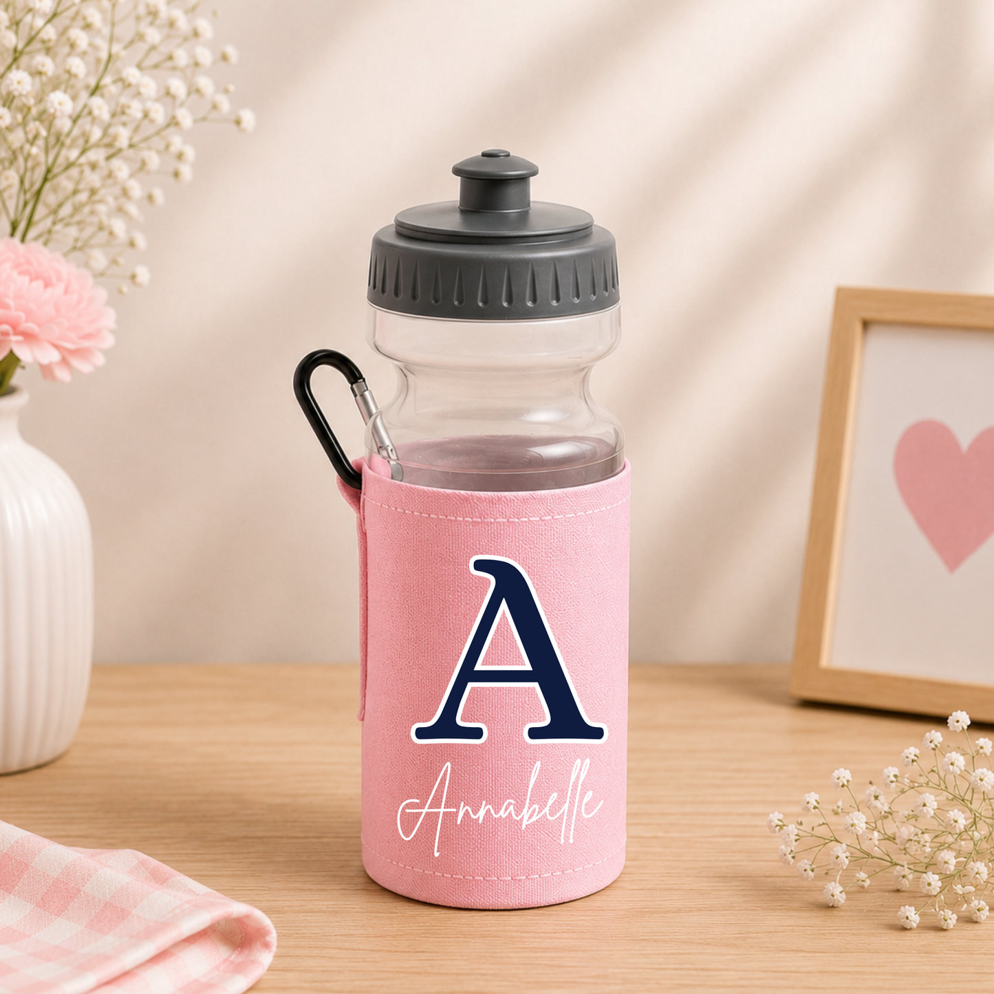 Personalised Kids Water Bottle – Name & Initial