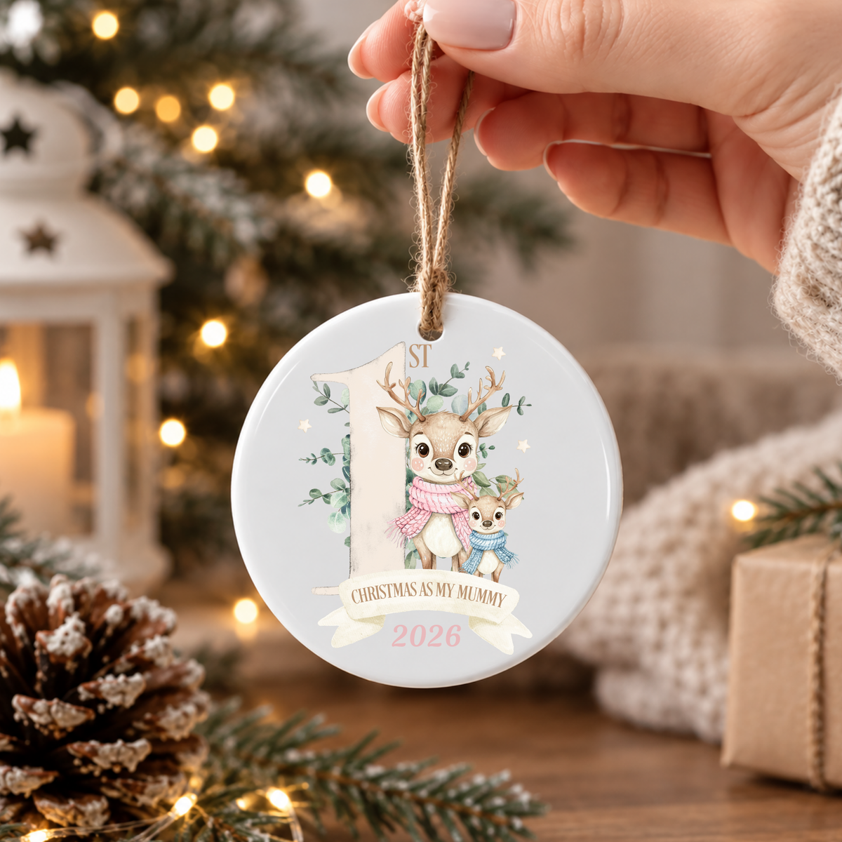 Personalised Christmas Ceramic Bauble 🎄✨