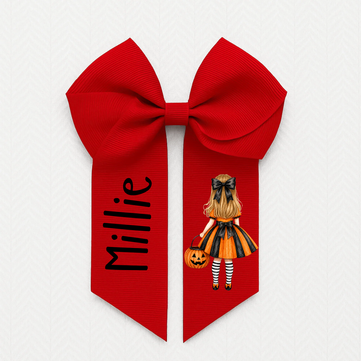 Halloween Personalised Hair Bow