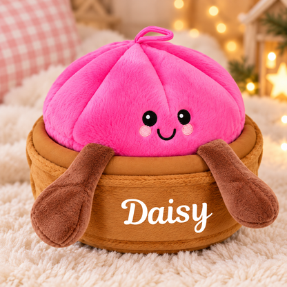 Personalised Dumpling Plushie – Cute Kawaii Soft Toy, 28cm