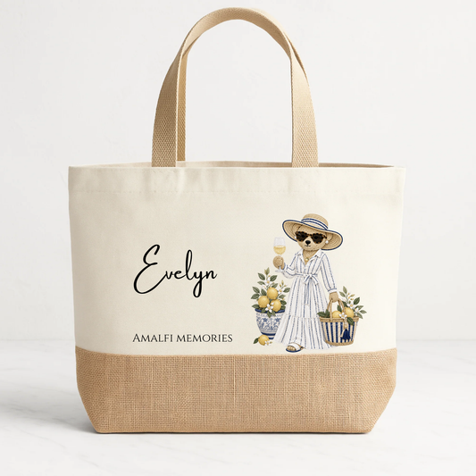 Personalised Summer Tote Bag | Holiday Beach Bag | Hen Party Gift | Bridesmaid Tote