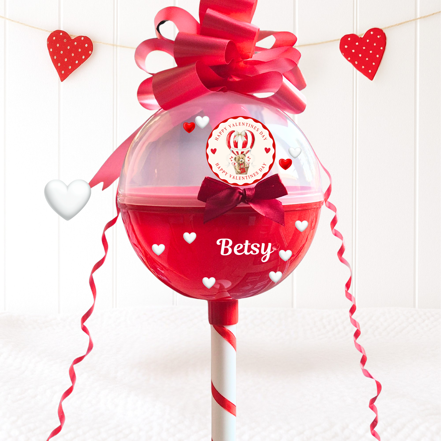 Giant Fillable Easter Lollipops 205mm Diameter Perfect for Valentines Gift Sweets Lolly Personalised valentines, chocolate Decor Ornaments Decoration