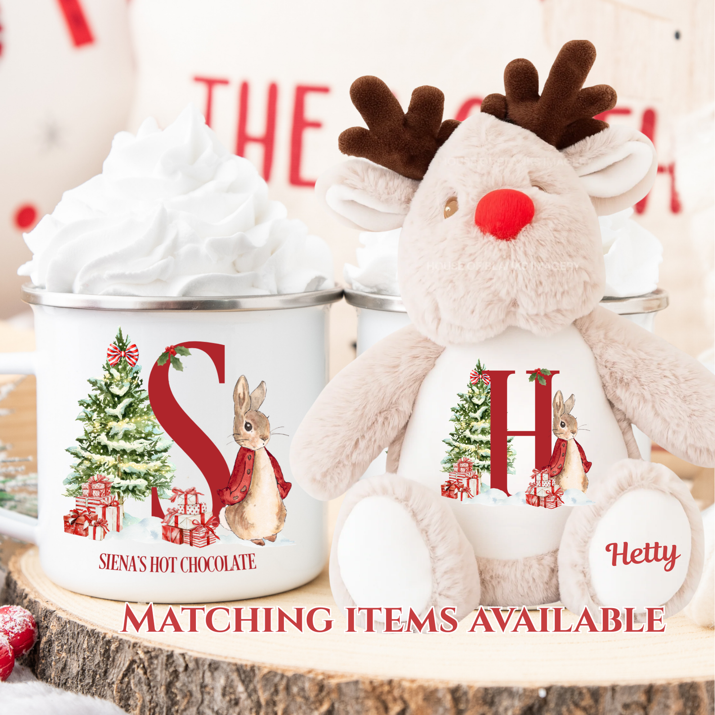 Personalised Christmas sacks, magical Christmas, children's present sacks