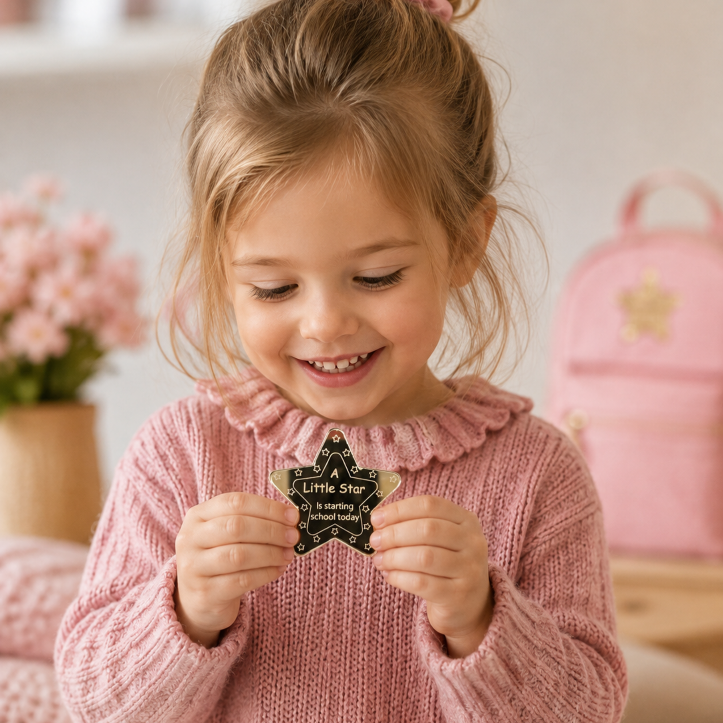 ⭐ A Little Star for Your First Day – Personalised First Day of School/Nursery Keepsake Card with Acrylic Star