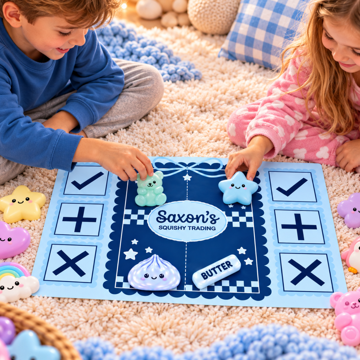Personalised Squishy Trading Board A3 | Custom Name Squishy Trading Board