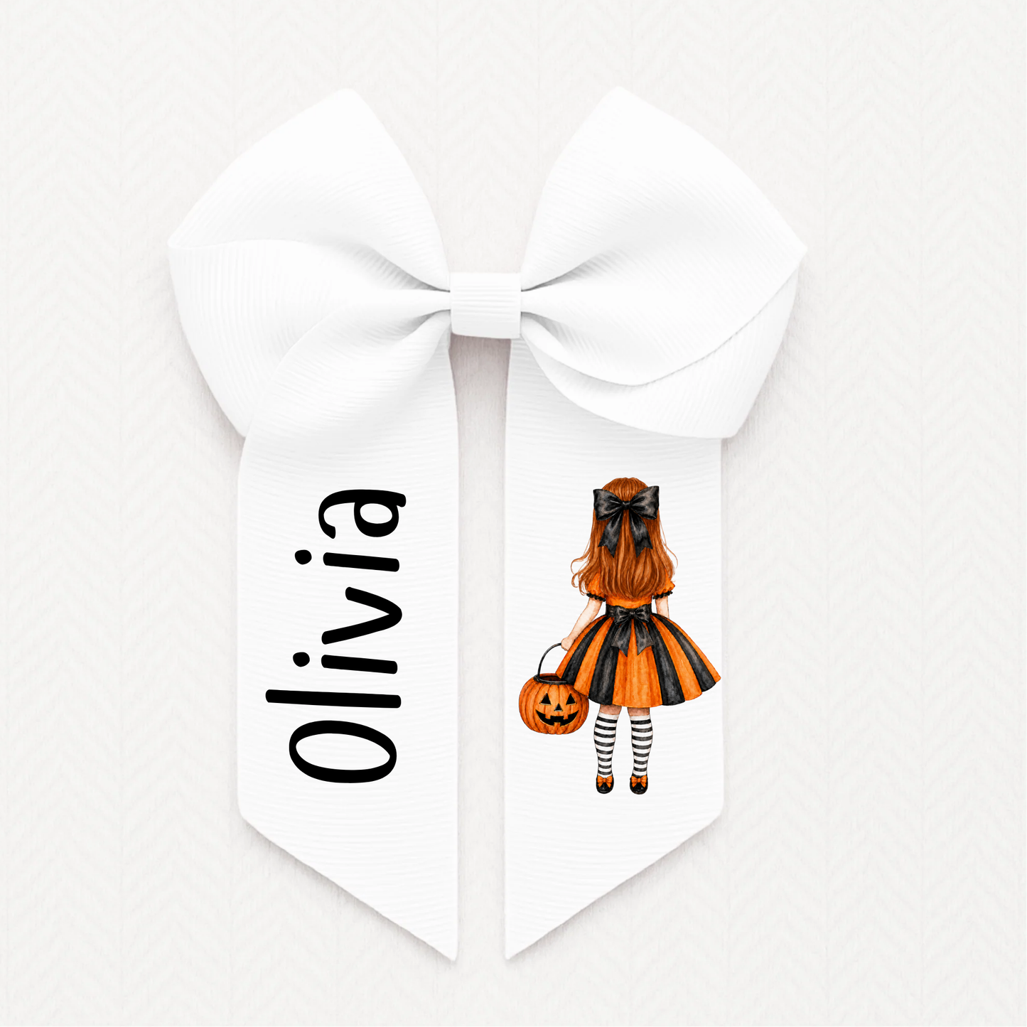 Halloween Personalised Hair Bow
