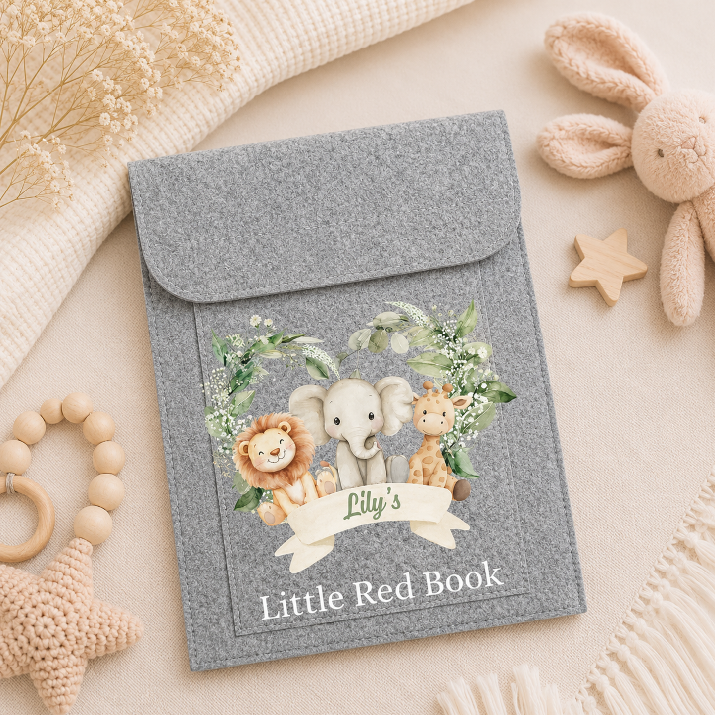 Personalised Baby's Little Red Book Folder