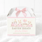 Personalised My Very First Easter, gift set, blue, pink, baby grow, bib, babies first Easter