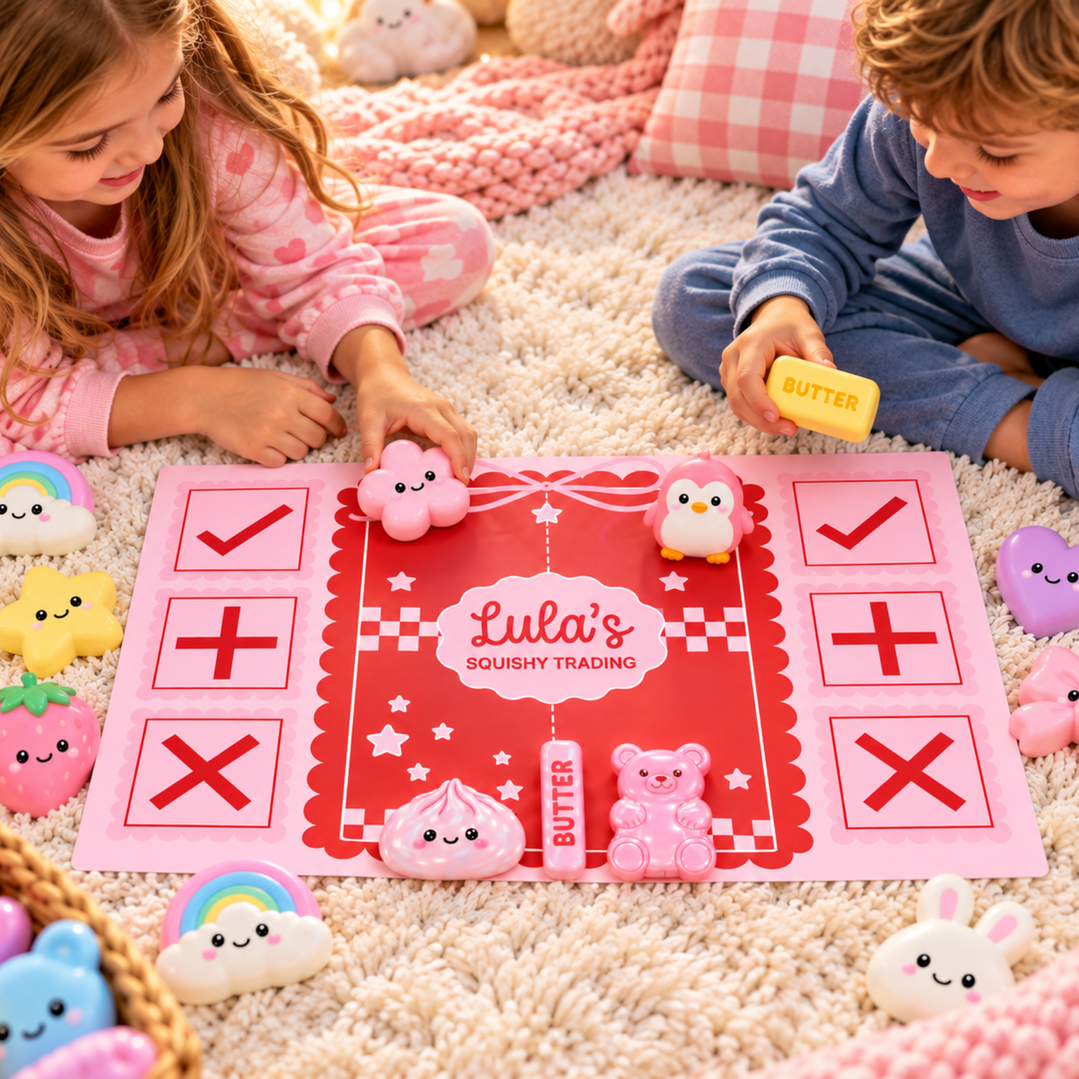 Personalised Squishy Trading Board A3 | Custom Name Squishy Trading Board