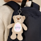 Personalised Teddy Bear & Bunny Plush Keyring