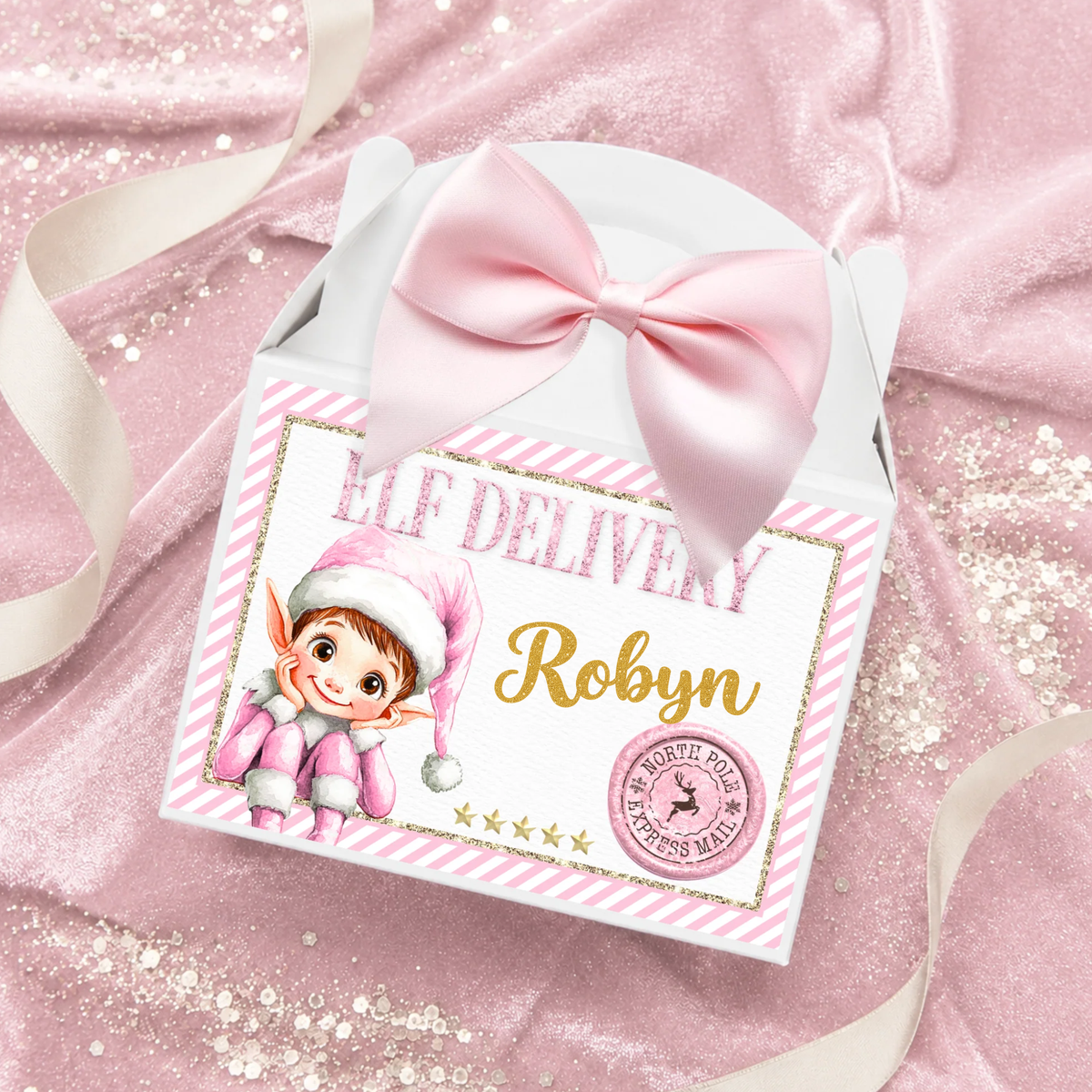Personalised Elf Letter & Magical Message from Your Elf -pink🎄✨