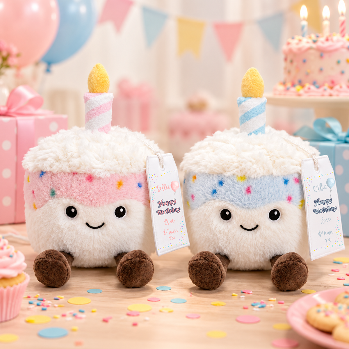 Personalised Plushies Collection – Cute Fruit, Food & Birthday Soft Toys, Jelly plush